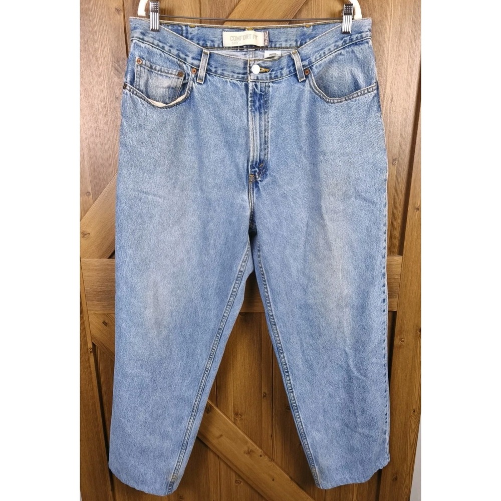 Vintage‎ Levis 560 Jeans Mens 38x30 Light Wash Blue Comfort Fit Relaxed Baggy